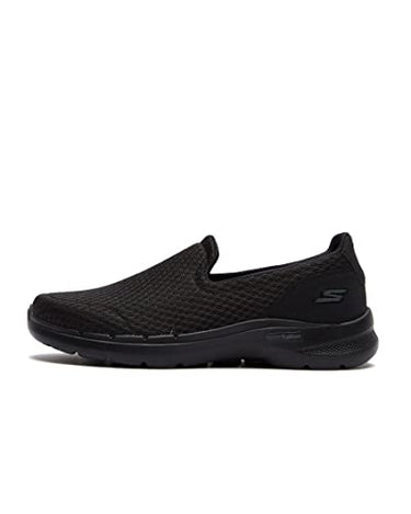 Skechers Damen Go Walk 6 Sneaker, Black Textile Synthetic, 42.5 EU im Sale